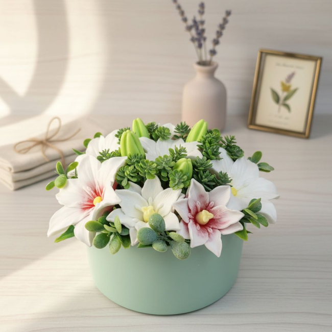 Лилии из мыла в подарок