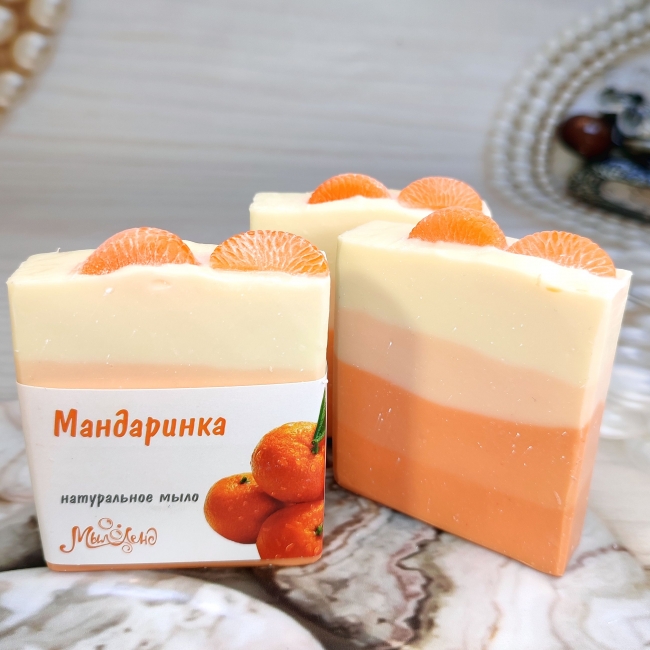 Натуральное мыло мандарин