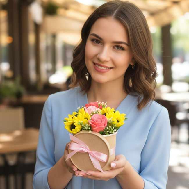 Букет из мыла Осеннее солнце