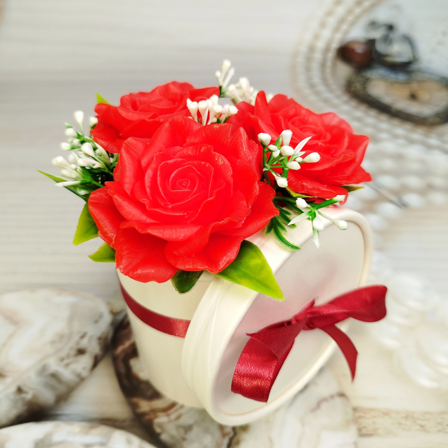 Мыльная композиция Леди в красном