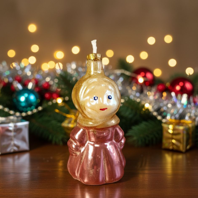 Новогодняя игрушка-свеча Девочка