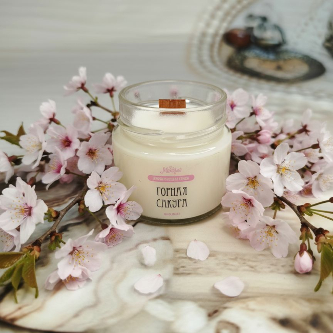 горная сакура на столе