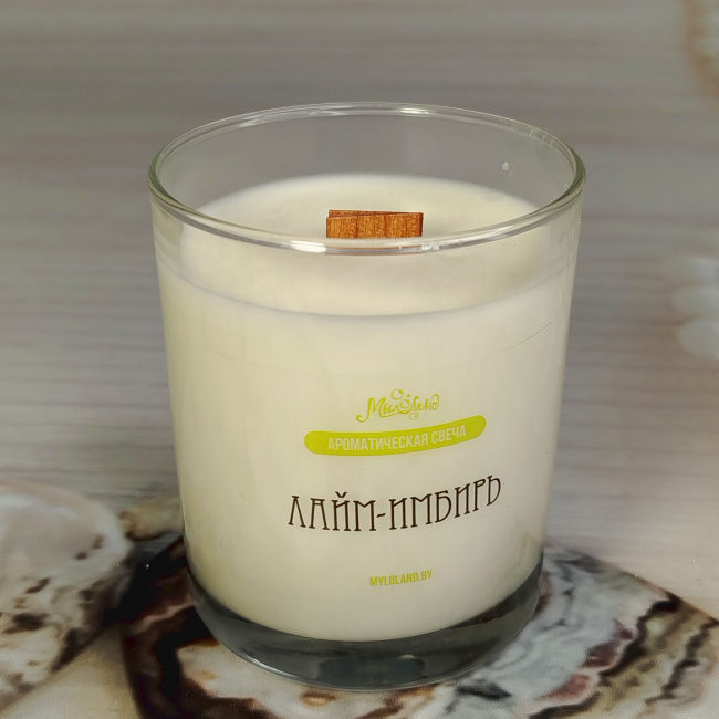 свеча с ароматом имбиря