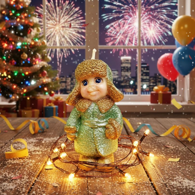 Мальчик из воска в ушанке