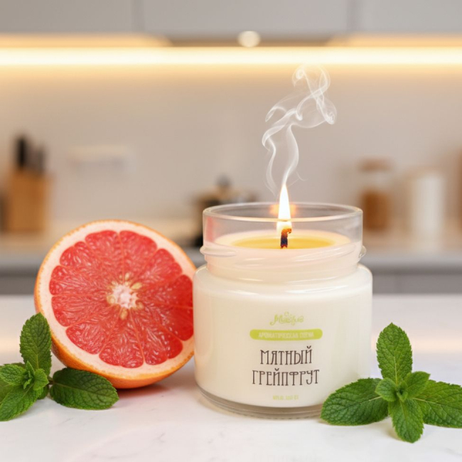 Свеча мятный грейпфрут