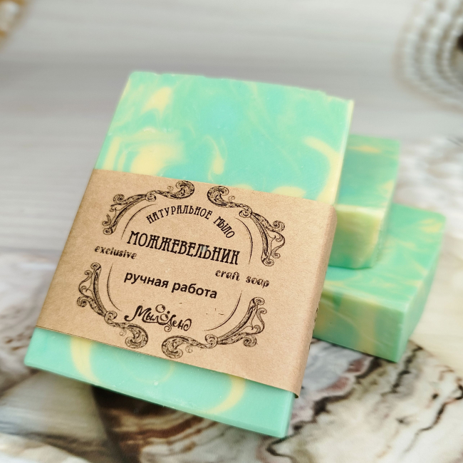 Натуральное мыло можжевельник