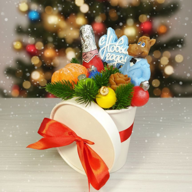 Новогодний букет 2026