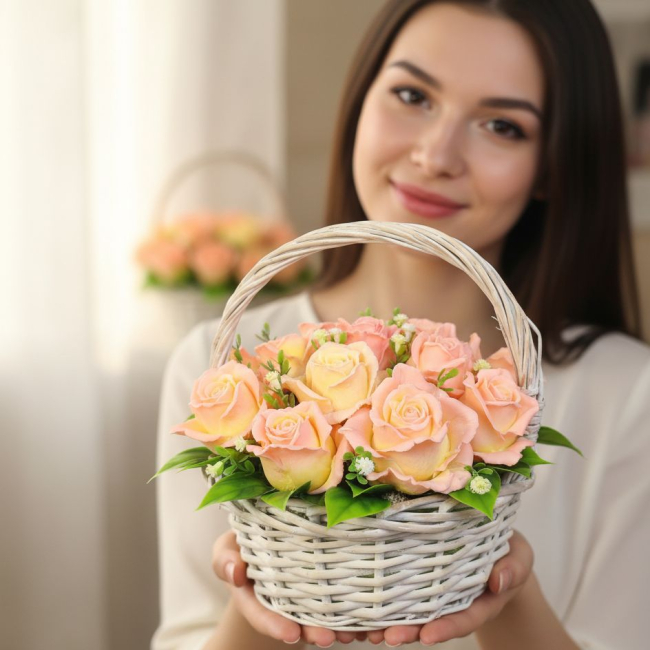 Персиковое лукошко