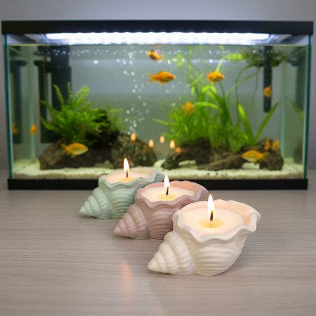 Свечи в виде ракушки