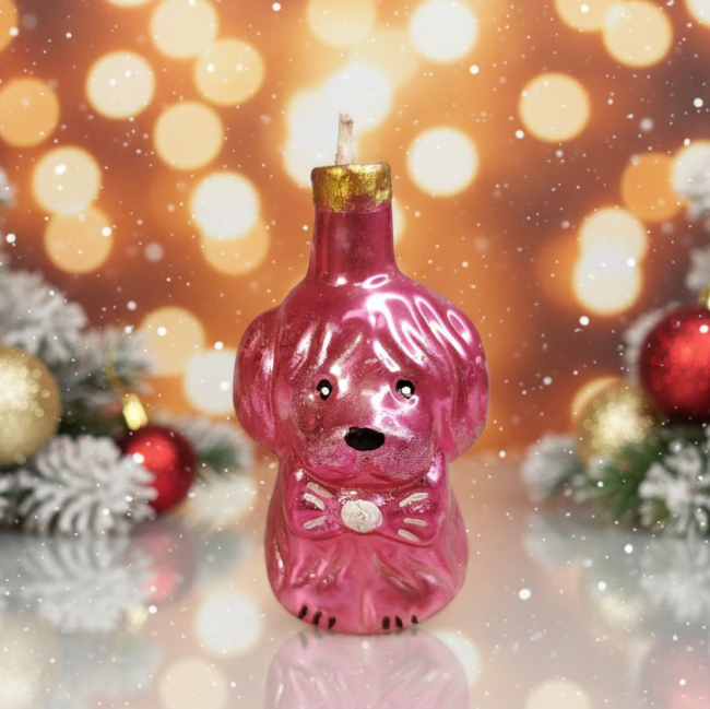 Собачка из пчелиного воска