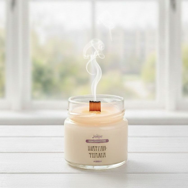 свечу затушили