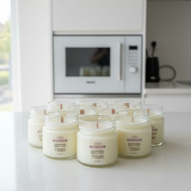 свечи с ароматом фиалки и шафрана