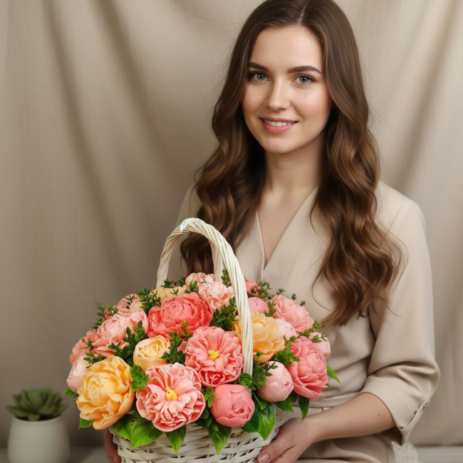 Пионы Сара Бернар