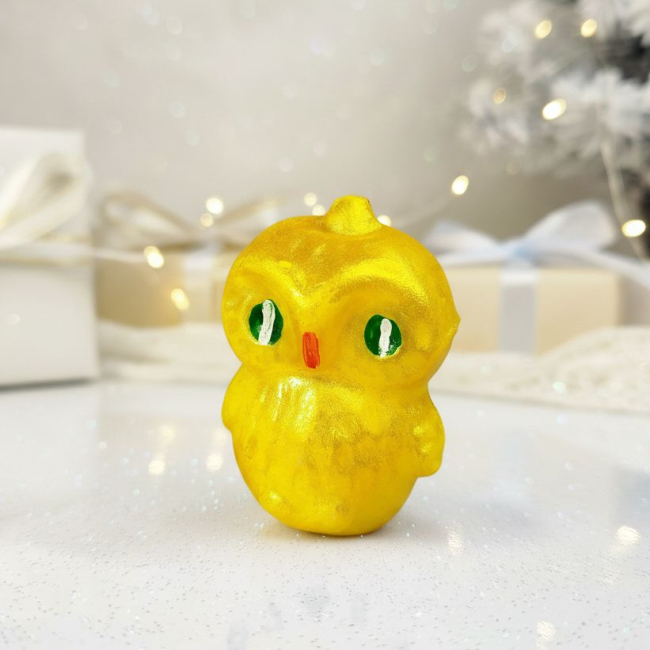 Игрушка-сова из мыла