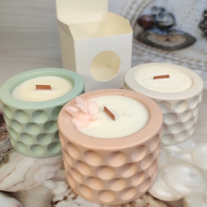 Кашпо для свечей из аквагипса