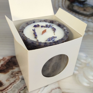 Лавандовая свеча в коробке