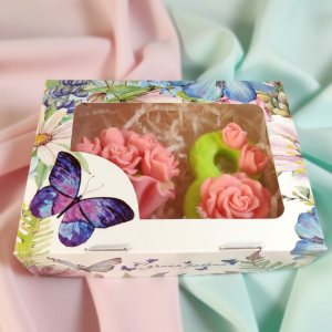 Коробочка с розами из мыла