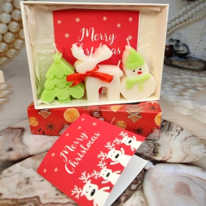 ёлочка, олень и снеговик