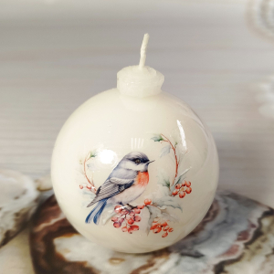 свеча ёлочный шар