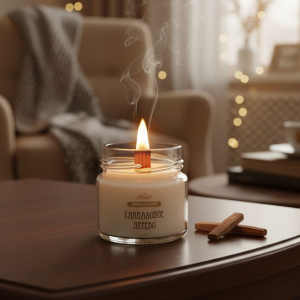 свеча с ароматом сандала