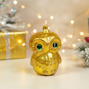 Новогодняя свеча совёнок