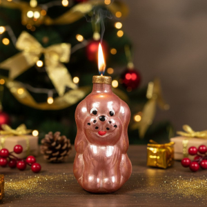 Новогодняя свеча Щенок
