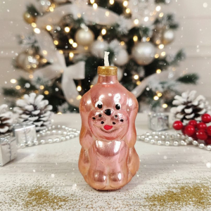 Пчелиный воск свеча Щенок